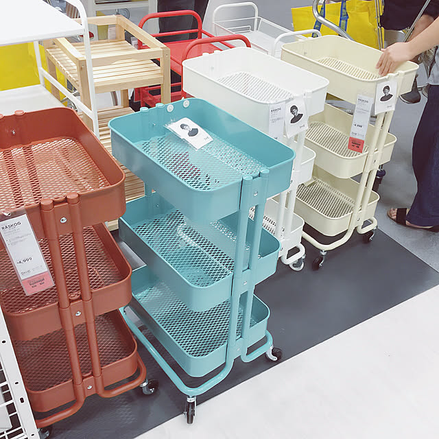 ベッド周り/イケアワゴン/IKEAワゴン/IKEA/イケア...などのインテリア実例 - 2017-10-11 23:23:55