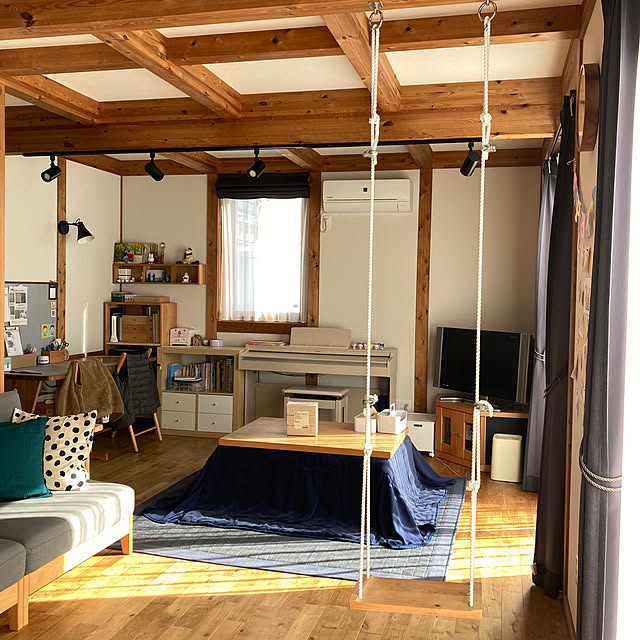 部屋全体/こたつ/ハンドメイド/シンプル/狭小住宅...などのインテリア実例 - 2023-11-29 09:33:37