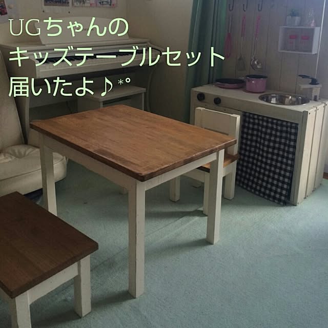 部屋全体/キッズテーブルセット/UGちゃん♬*ﾟ/鼻の穴掘削部隊/いつもいいね！押し逃げごめんなさい...などのインテリア実例 - 2015-07-30 20:07:30