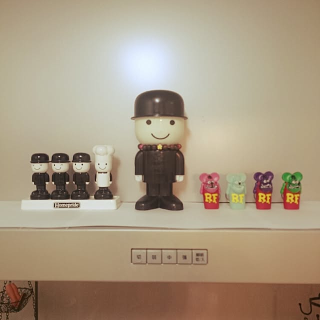 キッチン/雑貨/白黒/換気扇の上のインテリア実例 - 2015-01-26 16:24:41