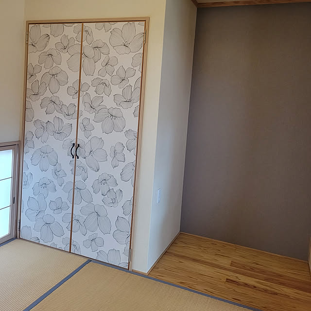 部屋全体/和室/アクセントクロス/くすみカラー/畳のある暮らし...などのインテリア実例 - 2022-03-12 14:05:26