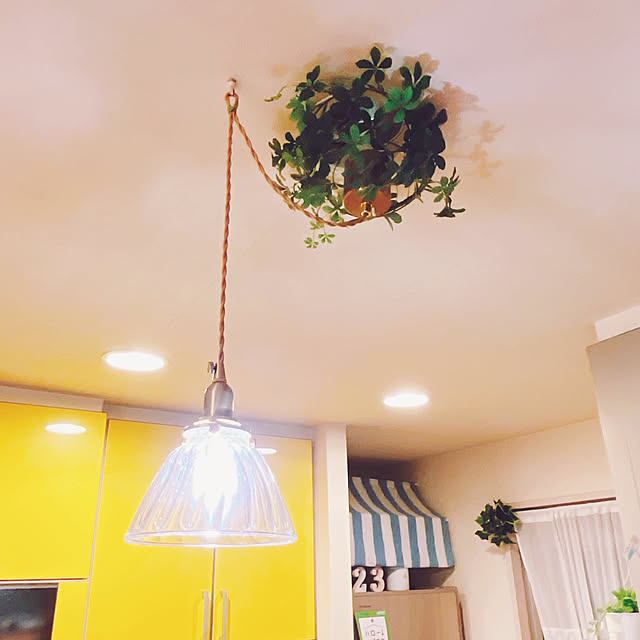 DIY ダウンライトをペンダントライトへのインテリア・手作りの