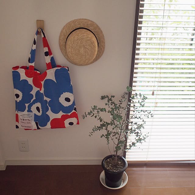 壁/天井/ウッドブラインド/むぎわら帽子/無印良品/marimekko...などのインテリア実例 - 2015-04-13 14:15:14