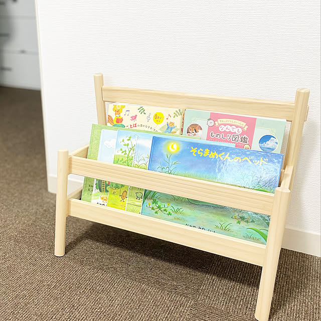 絵本収納/ブックスタンド/IKEA/蔵のある家/子どもと暮らす...などのインテリア実例 - 2022-06-06 15:48:54