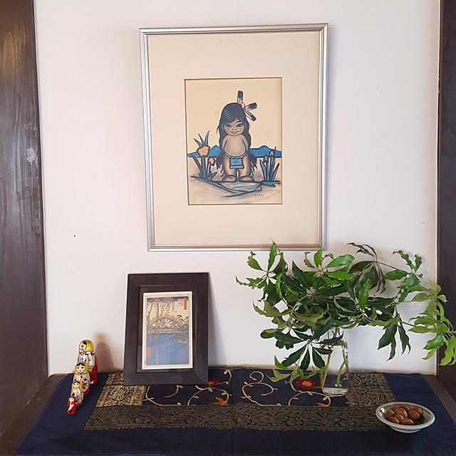 壁/天井/花のある暮らし/アセビ/アートのある暮らし/古家を買ってリノベーション...などのインテリア実例 - 2019-06-23 07:35:23