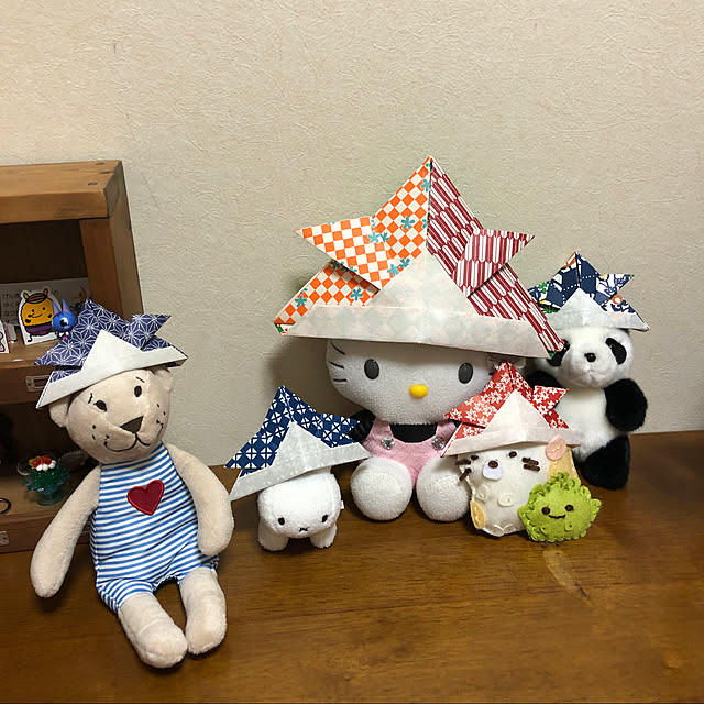 千代紙かぶと/こどもの日/模様替え大好き❤️/いいね！ありがとうございます♪/お家見直し中...などのインテリア実例 - 2022-05-05 21:37:30