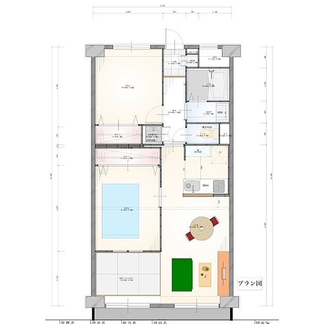部屋全体/マンションリノベ/リノベーション/新居/図面...などのインテリア実例 - 2015-11-16 21:23:24