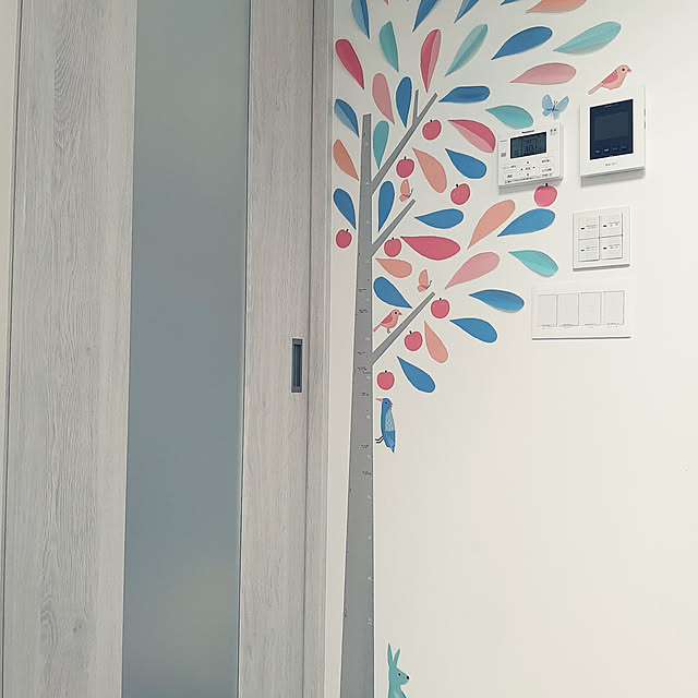 リビング/RoomClipアンケート/ウォールステッカー/内装は白/IKEAのインテリア実例 - 2021-09-15 12:29:32