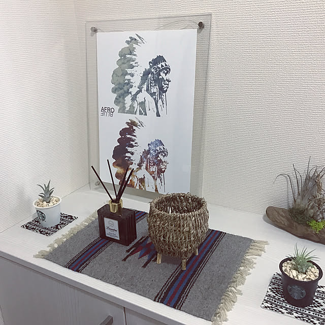 玄関/入り口/セリア/観葉植物/100均/無印良品...などのインテリア実例 - 2017-08-18 01:38:58