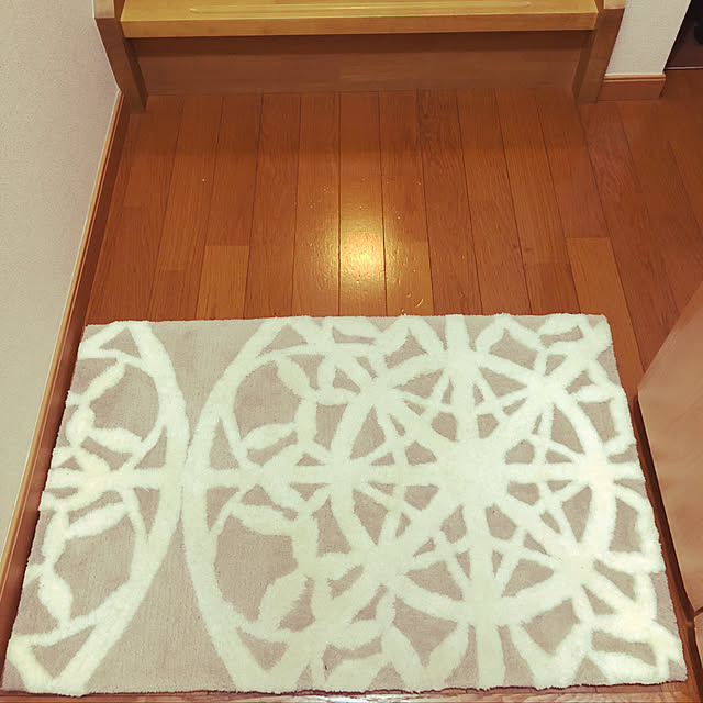 ririの-【TOM5012】（旧TOM4911）玄関マット おしゃれ 50x80cm 北欧 マット ラグ アクセントマット 丸洗い ウォッシャブル デザイン 室内 滑り止め モダン かわいい エントランス インテリア 東リマット 東リラグ ベージュ アイボリー dcsの家具・インテリア写真