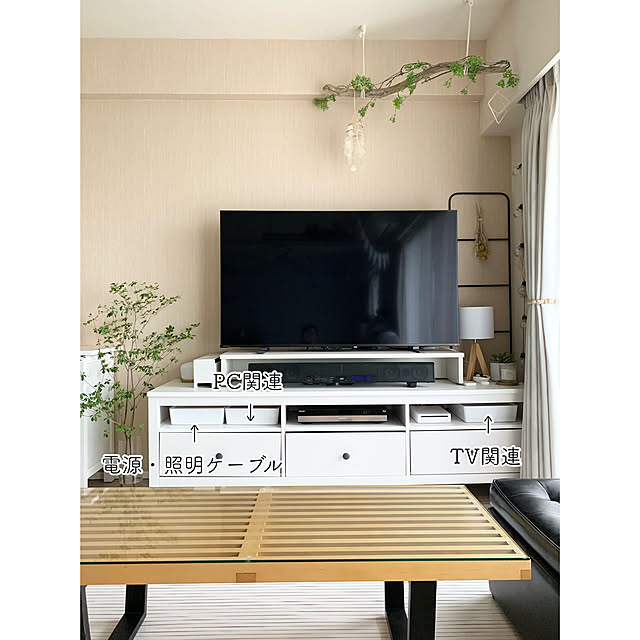 テレビ周りの収納/IKEA HEMNES/ig→kiyo_home/IKEA/テレビボード テレビ周りの収納/IKEA HEMNES/ig→kiyo_home/IKEA/テレビボード