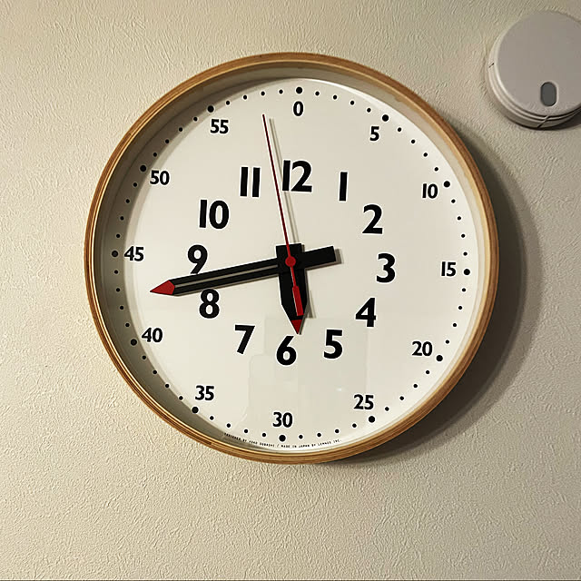 okdt0121のLemnos-Lemnos レムノス fun pun clock S ふんぷんくろっく Sサイズ YD14-08S 知育時計 掛時計 掛け時計 ウォールクロック 壁掛け時計の家具・インテリア写真
