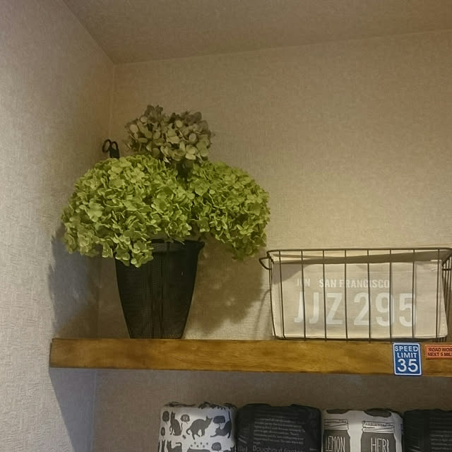 バス/トイレ/紫陽花/あじさいドライフラワー/アンティーク雑貨/アンティーク...などのインテリア実例 - 2018-07-31 17:21:27