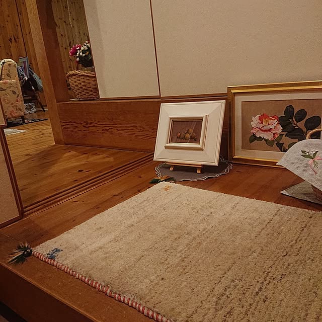 玄関/入り口/和テイストが好き/絵画/ラグ/かごのインテリア実例 - 2024-09-29 19:41:04