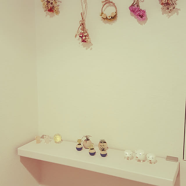バス/トイレ/ナチュラル/DIY/ドライフラワー/北欧のインテリア実例 - 2019-06-21 23:13:44