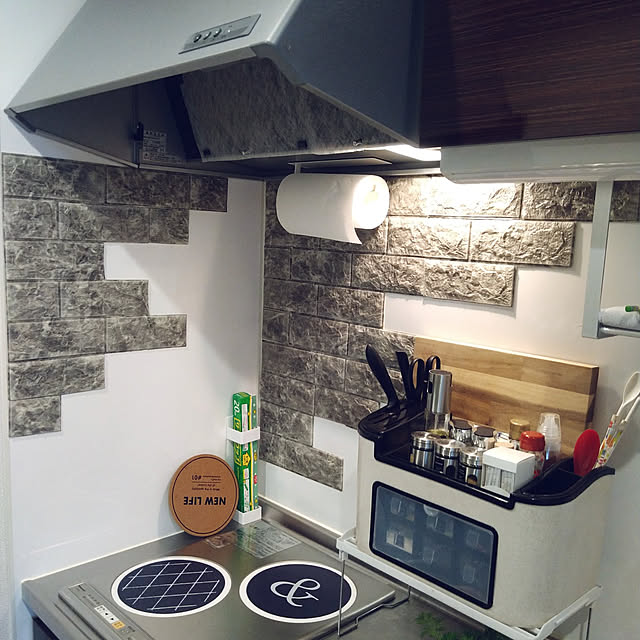 キッチン/一人暮らし/DIY/100均のインテリア実例 - 2020-11-17 22:51:36