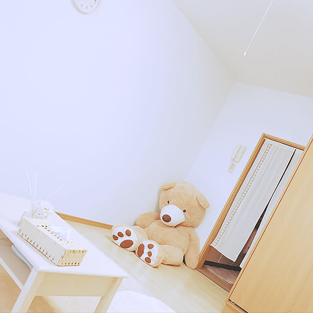一人暮らし/シンプル/くまのぬいぐるみ/リビングのインテリア実例 - 2019-03-26 22:43:20