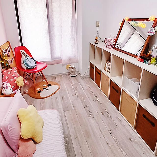 部屋全体/子供部屋/マンションリフォーム/セルフ壁塗り/イームズチェア...などのインテリア実例 - 2021-08-22 01:06:54