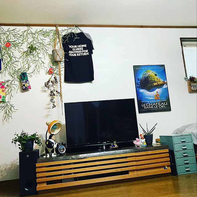 テレビ台DIY/テレビボードDIY/テレビ台周り/テレビ台/アルギュ...などのインテリア実例 - 2022-01-24 21:23:47