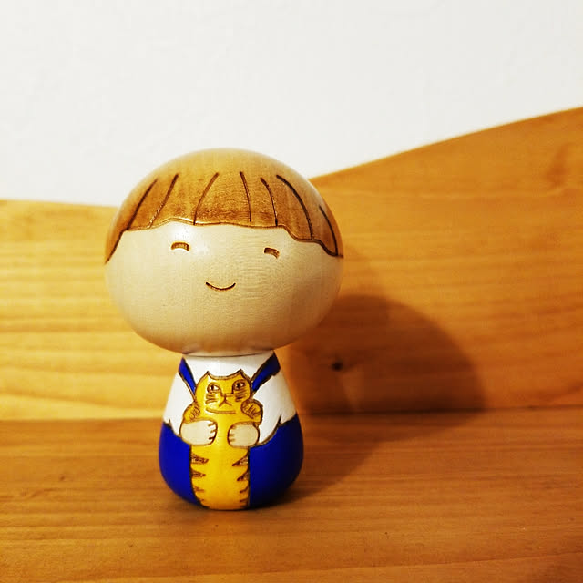 棚/子供のいる暮らし/うちの子そっくりなんです/リサラーソンのこけし/こけし...などのインテリア実例 - 2018-03-29 20:32:55