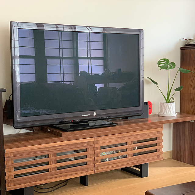 モンステラ/テレビボード/グリーン増やし中/築40年以上/リフォーム後...などのインテリア実例 - 2021-07-30 11:03:57