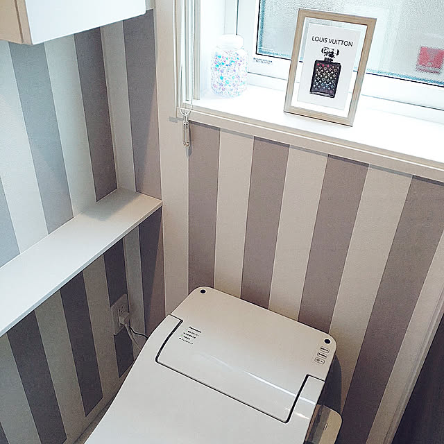 バス/トイレ/一条工務店 ismart/一戸建て/生活感を隠したい/ストライプ好き...などのインテリア実例 - 2022-02-11 10:31:57