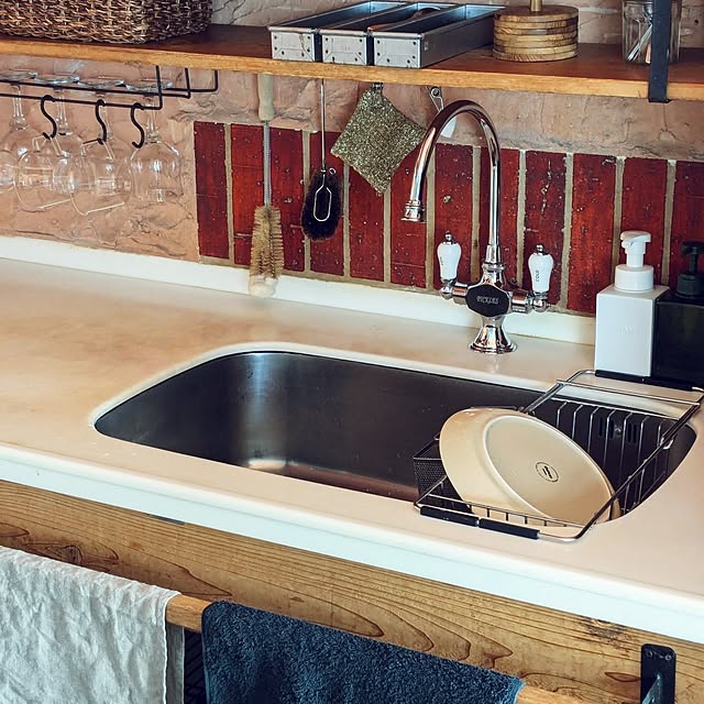 キッチン/キッチンシンク/DIY/マンションインテリア/カフェ風インテリアのインテリア実例 - 2025-04-17 09:23:18