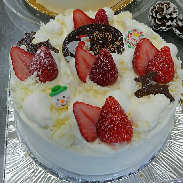 クリスマス/クリスマスケーキ/インテリアじゃないですが‥‥/クリスマスにも作ります♥のインテリア実例 - 2015-12-10 22:46:31