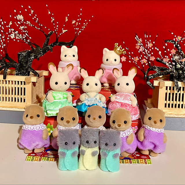 シルバニアファミリー ひな祭りのおしゃれなアレンジ・飾り方の シルバニアファミリー ひな祭りのおしゃれなアレンジ・飾り方の