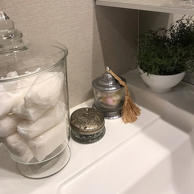 アンティーク/フェイクグリーン/ホワイトインテリア/バス/トイレのインテリア実例 - 2021-12-08 23:25:42
