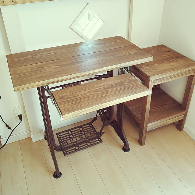 棚/書斎/パソコンデスクDIY/ミシン台のインテリア実例 - 2020-01-04 12:24:40