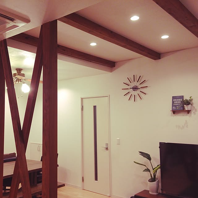 壁/天井/カフェ風/セリア/北欧/観葉植物...などのインテリア実例 - 2017-01-24 21:18:12