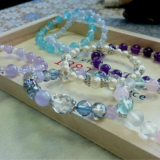 リビング/パワーストーン/アクセサリー作ってます/ハンドメイド/ジュエリーボックス...などのインテリア実例 - 2025-04-15 07:11:28