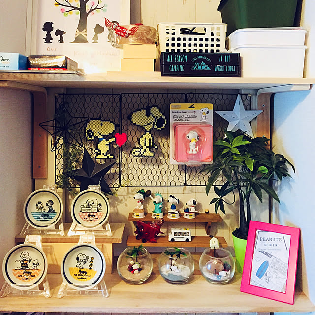 棚/スヌーピー♡/DIY/100均のインテリア実例 - 2018-09-19 07:45:46