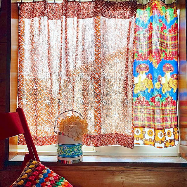 窓辺/カーテン手作り/わたしのハンドメイド 秋/昭和レトロ/わたしらしく...などのインテリア実例 - 2020-11-20 13:21:43