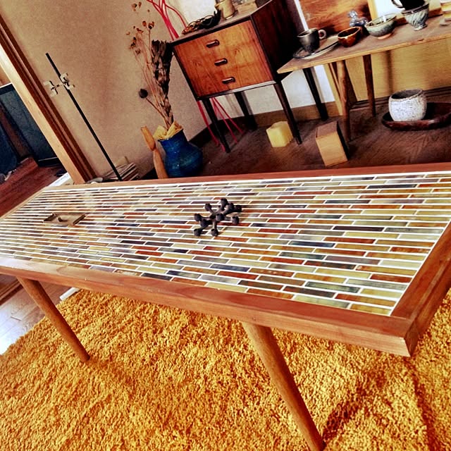 momonatural mosaic top table 伝う タイル テーブル momonatural mosaic top table 伝う タイル テーブル