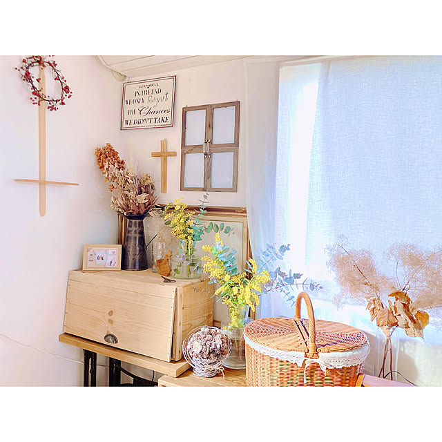 ナチュラルインテリア/カントリー/アンティーク/DIY/ドライフラワー...などのインテリア実例 - 2023-03-14 08:39:09