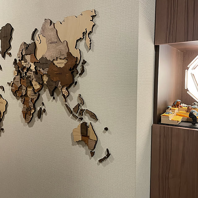 世界地図 enjoy the woodのおしゃれなアレンジ・飾り方の 世界地図 enjoy the woodのおしゃれなアレンジ・飾り方の
