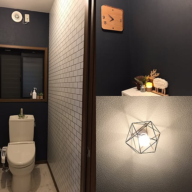 バス/トイレ/IKEA/フェイクグリーン/DIY/壁紙屋本舗のインテリア実例 - 2016-10-15 20:08:17