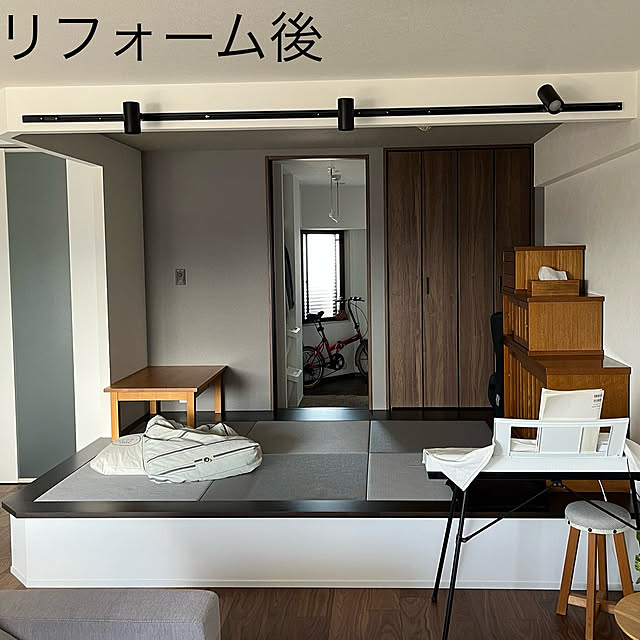 部屋全体/和室小上がり/和室/スケルトンリフォーム/夫婦2人暮らし...などのインテリア実例 - 2025-04-24 12:33:13