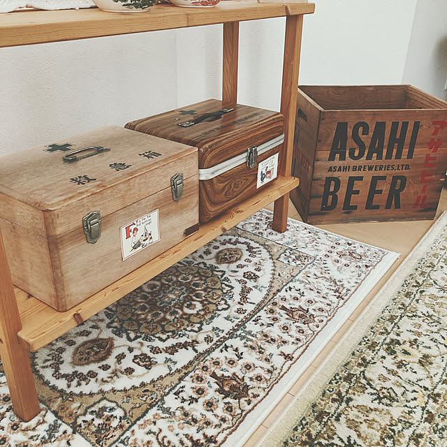 未使用】サッポロビール 木製ケース トランク 昭和レトロ 配達 未使用】サッポロビール 木製ケース トランク 昭和レトロ 配達