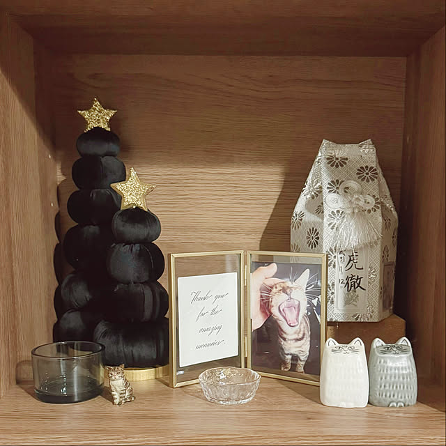 壁面収納/クリスマス/クリスマスツリー/猫のいる生活/猫...などのインテリア実例 - 2023-11-14 19:37:32