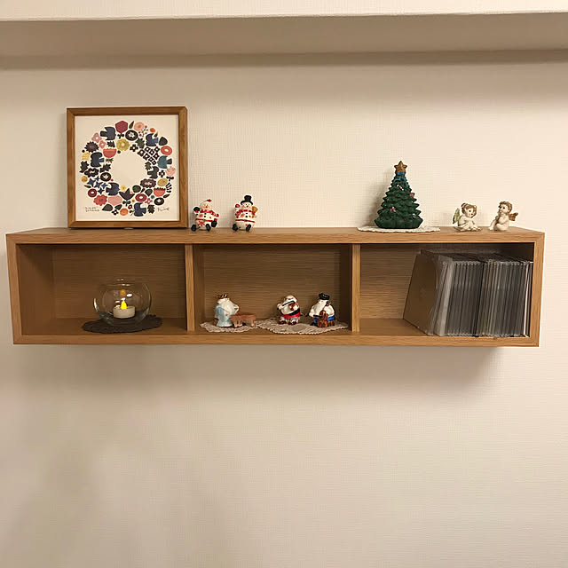 クリスマス/壁に付けられる家具/無印良品/棚/バーズワーズのインテリア実例 - 2019-12-08 23:32:44