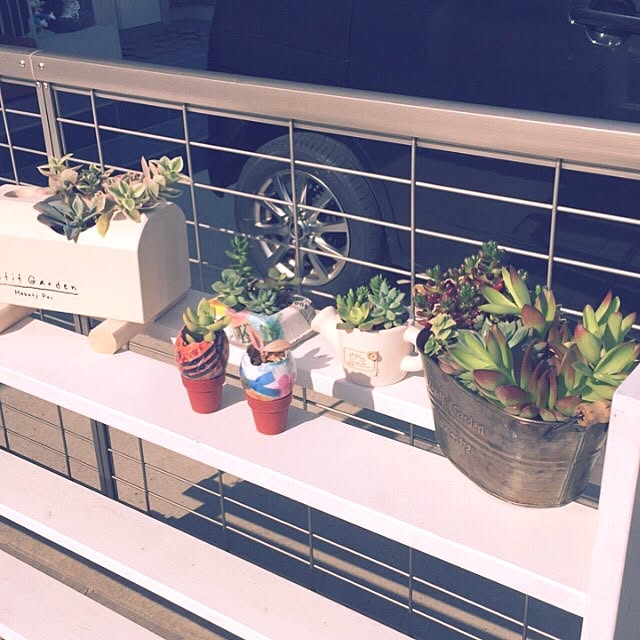 玄関/入り口/多肉植物/勝手にフォローさせて頂いてます。。/いつもいいね！ありがとうございます♪/こんにちは+*。...などのインテリア実例 - 2016-04-12 15:06:10