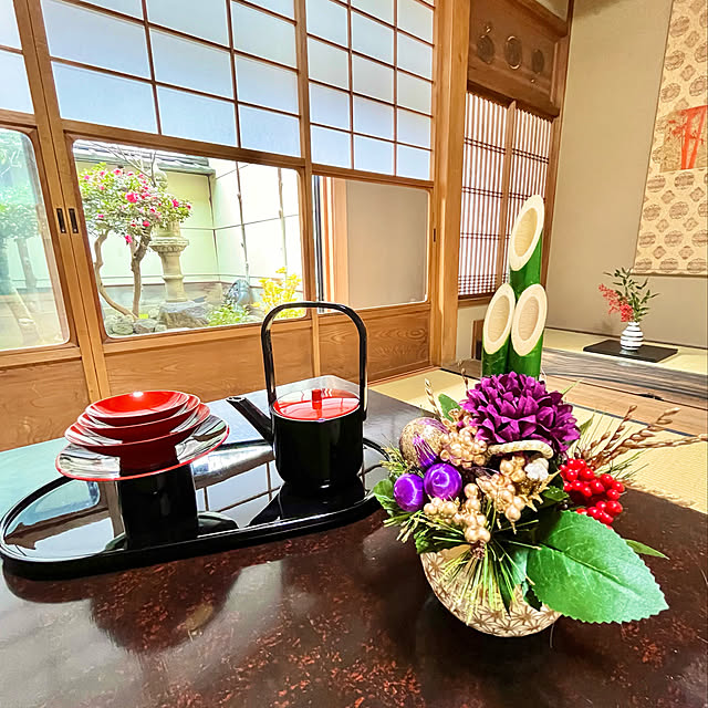 和モダン 門松のおしゃれなインテリア・部屋・家具の実例 和モダン 門松のおしゃれなインテリア・部屋・家具の実例