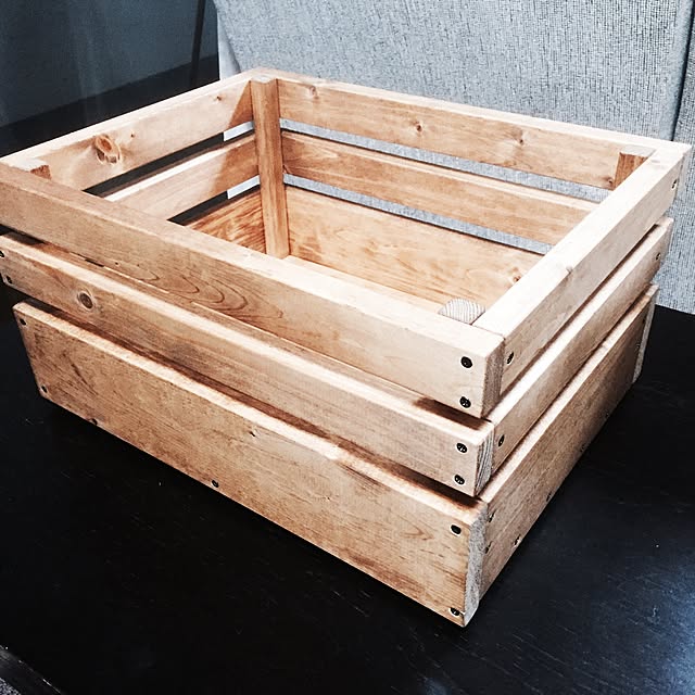 リビング/1000円で箱作ってみました(＾ｰ^)/DIY/ハンドメイドのインテリア実例 - 2016-03-20 20:02:02