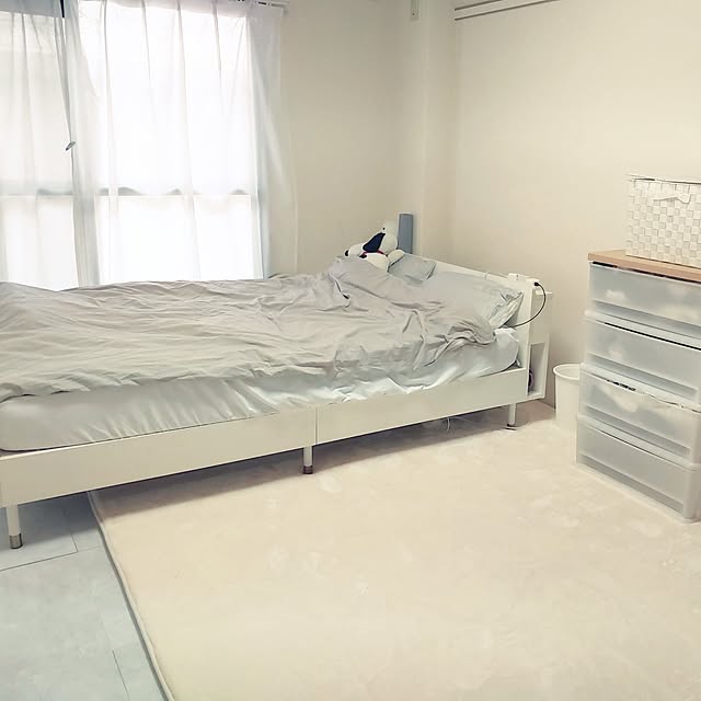 ベッド周り/ナチュラル/IKEA/DIY/マリメッコ...などのインテリア実例 - 2025-01-26 13:31:57