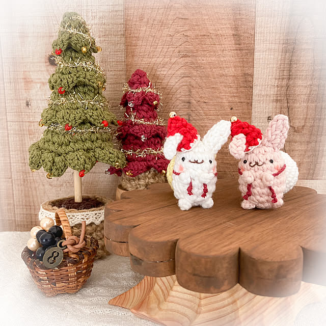 玄関/入り口/ハンドメイド/編み物/クリスマス/ナチュラルインテリア...などのインテリア実例 - 2023-11-05 15:22:22