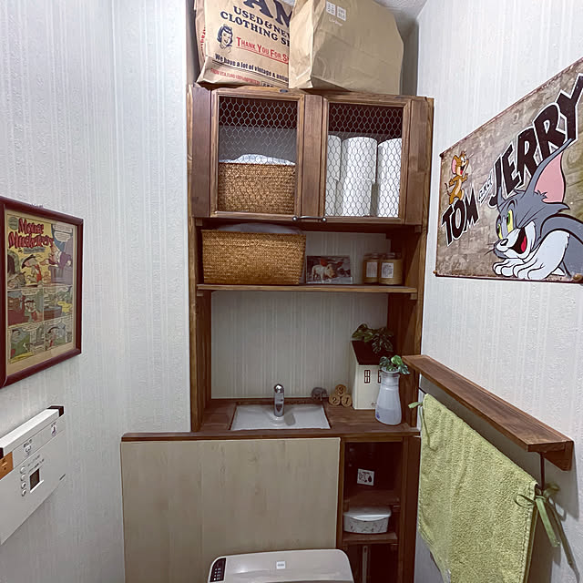 タンクレス風トイレ/タンクレストイレ/トイレのインテリア/片付け/男前...などのインテリア実例 - 2020-12-08 16:37:32