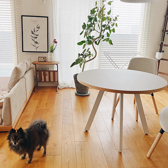 KANADEMONO THE CAFE TABLE / リノリウム White Steel 4pin KANADEMONO THE CAFE TABLE / リノリウム White Steel 4pin